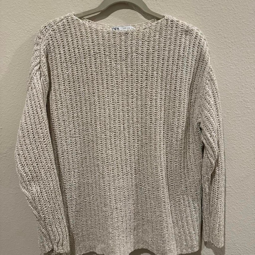 Zara Cream Knit Sweater